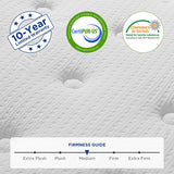 Mubulily Full Mattress,8 Inch Hybrid Mattress with Gel Memory Foam, Motion Isolation Individually Wrapped Pocket Coils Mattress, Fits All Bed Frames Mattress, Medium Firm Feel Mattresses