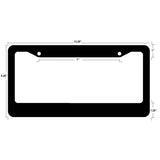 Toyota TRD Black ABS License Plate Frame with Caps