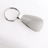 For TOYOTA TRD Logo Authentic Metal Chrome Black Tear Drop Key Chain Ring Fob