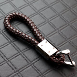 Toyota Brown BV Style Calf Leather Keychain