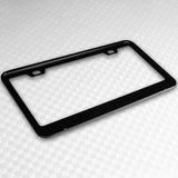 Mugen Black Stainless Steel License Plate Frame with Caps x2