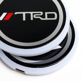 For TRD Switchable 7 Color LED Cup Holder Car Button Mat Atmosphere Light 2PCS