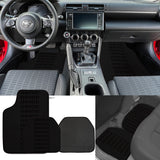 Universal JDM Bride Racing Fabric Black Hybrid Floor Mats Interior Carpets 5PCS