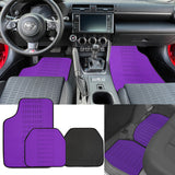 Universal JDM Bride Racing Fabric Purple Hybrid Floor Mats Interior Carpets 5PCS