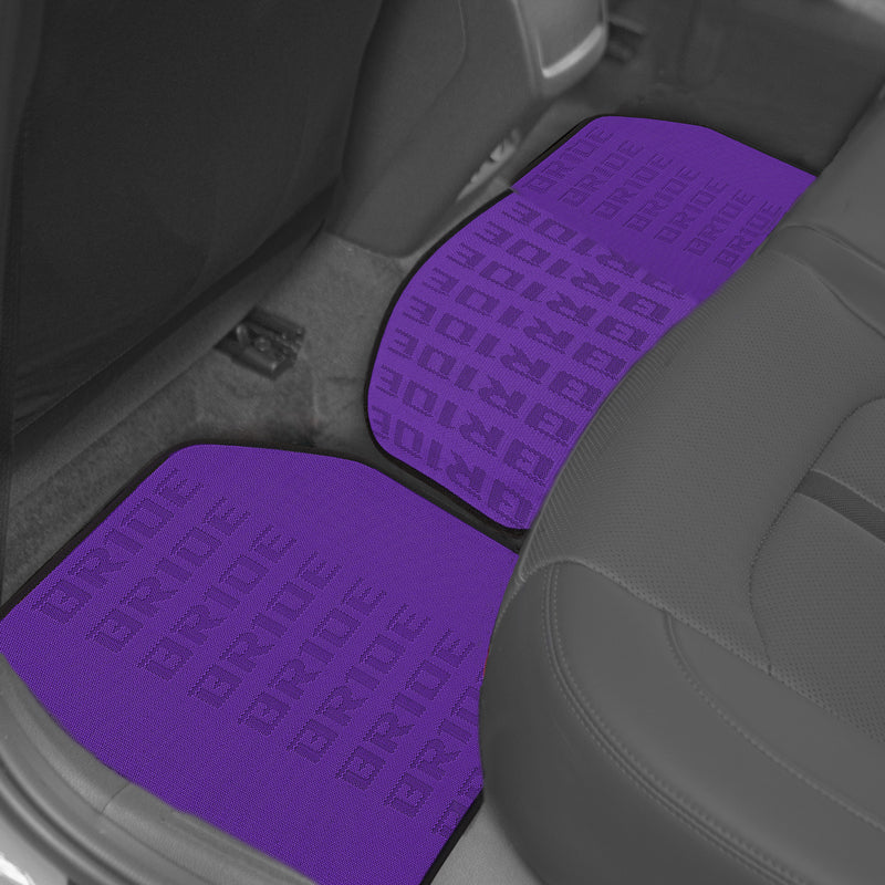 Universal 5PCS 2024 JDM Bride Purple Hybrid Racing Fabric Floor Mats Interior Carpets