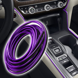 Purple Interior Edge Gap Line Moulding Trim Molding Strip Auto Car Décor - 32.8 ft