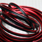 Red 32.8 ft Interior Edge Gap Line Moulding Trim Molding Strip & Rim Protector Set Auto Car Décor