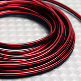 Red Interior Edge Gap Line Moulding Trim Molding Strip Auto Car Décor - 32.8 ft