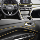 Yellow/Gold Interior Edge Gap Line Moulding Trim Molding Strip Auto Car Décor - 16.4 ft