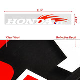 Front Window Windshield Non-Fading Vinyl Banner For HONDA HKS Racing Decal Sticker