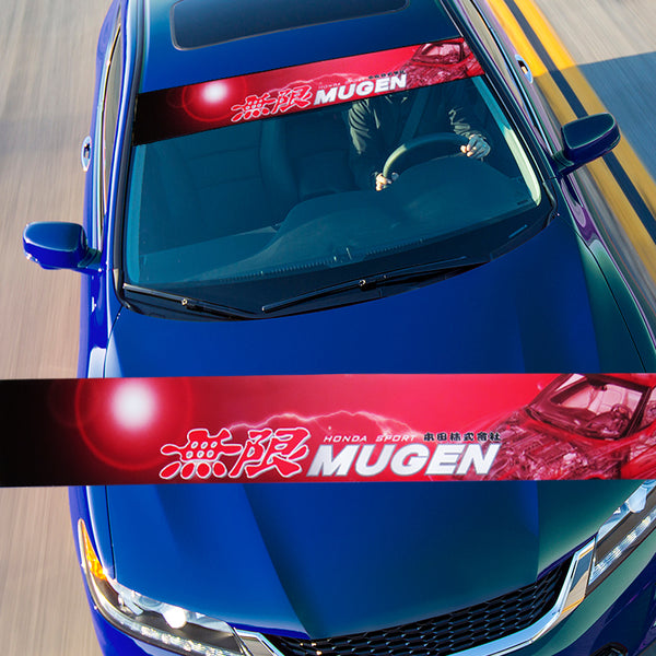 Buy Mugen Power Windshield Banner Vinyl Decal With 3 Colored Online in  India 