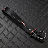 Universal Keychain Metal Key Ring Hook Nylon Strap Lanyard for JDM Brand New
