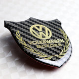 Volkswagen Gold 3D Carbon Fiber Emblem Sticker