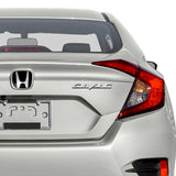 3 PCS Set Black JDM H Front & Rear Emblems with Civic Rear Chrome Emblem For 06-11 CIVIC SEDAN DX EX LX SI