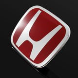 For 2006-2011 HONDA CIVIC COUPE Set JDM Red H Rear Emblem Badge with Civic Rear Chrome Emblem