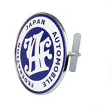 JAF Japan Automobile Federation 3 pcs Set JDM Pink Emblem +2 Alternative Badge Stickers For Toyota Front Grille