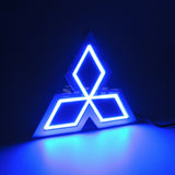 Mitsubishi Blue 5D LED Car Tail Logo Badge Emblem Light Lamp For Galant Lancer Lioncel Zinger ASX CUV