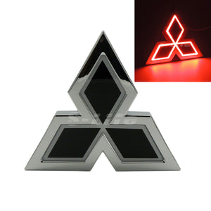 Mitsubishi Red 5D LED Car Tail Logo Badge Emblem Light Lamp For Galant Lancer Lioncel Zinger ASX CUV