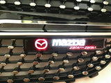 For MAZDA LED Light Car Front Grille Badge Emblem Illuminated Bumper Sticker