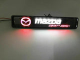 For MAZDA LED Light Car Front Grille Badge Emblem Illuminated Bumper Sticker