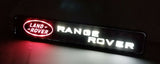 Land Rover Range Rover Set Red Black Badge Emblem Deck Lid Trunk Rear Decal with Car Front Bumper Grille Badge LED Light Universal