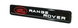 Land Rover Range Rover Set Red Black Badge Emblem Deck Lid Trunk Rear Decal with Car Front Bumper Grille Badge LED Light Universal