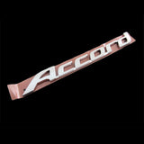 For 2008-2012 HONDA ACCORD SEDAN Set JDM Black H Rear Emblem Badge with ACCORD Rear Chrome Emblem