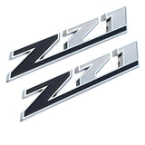 3 pcs Set Chevy COLORADO 2015-2017 Black Front Bow tie Emblem with Z71 Black/Chrome Badge Logo
