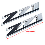Chevy Silverado Z71 Logo Emblem 2 pcs Badge for 1500 2500HD Colorado Sierra Tahoe - 10.3"