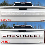 Tailgate Letters Inserts ABS For 2019-2020 Chevrolet Silverado 1500 2500 3500 x1