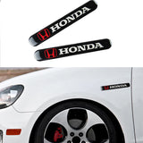 Honda Racing Logo Keychain Metal Key Ring Hook Red Strap Nylon Lanyard with 2 pcs Black Badge Scratch Guard Sticker