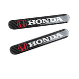 HONDA Set LOGO Emblems with Black Wheel Tire Valves Air Caps Keychain - US SELLER