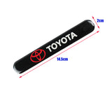 Toyota Set LOGO Emblems with Wheel Tire Valves Black Air Caps Keychain - US SELLER