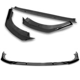 For 2020-2022 BMW 2-Series F44 Gran Coupe 3-PCS  Painted Black Front Bumper Spoiler Lip