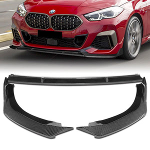 For 2020-2022 BMW 2-Series F44 Gran Coupe 3-PCS  Carbon Style Front Bumper Spoiler Lip