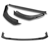 For 2020-2022 BMW 2-Series F44 Gran Coupe 3-PCS  Matt Black Front Bumper Spoiler Lip