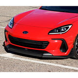 For 2022-2024 Subaru BRZ ST-Style 3-PCS Carbon Look Front Bumper Spoiler Splitter Lip