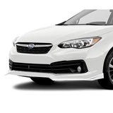 For 2020-2022 Subaru Impreza JDM CS-Style 3-PCS Painted White Front Bumper Spoiler Lip