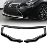 For 2015-2018 Lexus RC300 RC350 AG-Style 3-PCS Painted Black Front Bumper Spoiler Lip