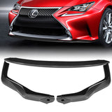 For 2015-2018 Lexus RC300 RC350 AG-Style 3-PCS Carbon Painted Front Bumper Spoiler Lip