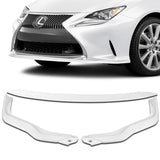 For 2015-2018 Lexus RC300 RC350 AG-Style3-PCS  Painted White Front Bumper Spoiler Lip