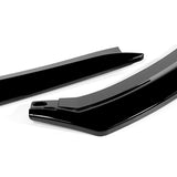 For 2022-2024 Toyota GR86 ST-Style 3-PCS Painted BLK Front Bumper Spoiler Splitter Lip