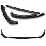 For 2022-2024 Toyota GR86 ST-Style 3-PCS Painted BLK Front Bumper Spoiler Splitter Lip