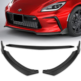 For 2022-2024 Toyota GR86 ST-Style 3-PCS Matt Black Front Bumper Spoiler Splitter Lip