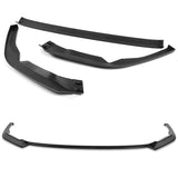 For 2022-2023 Subaru WRX ST-Style 3-PCS  Painted BLACK Front Bumper Spoiler Splitter Lip