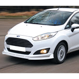 For 2014-2019 Ford Fiesta STP-Style 3-PCS  Painted White Front Bumper Body Spoiler Lip