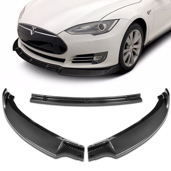 For 2012-2016 Tesla Model S STP-Style 3-PCS Carbon Look Front