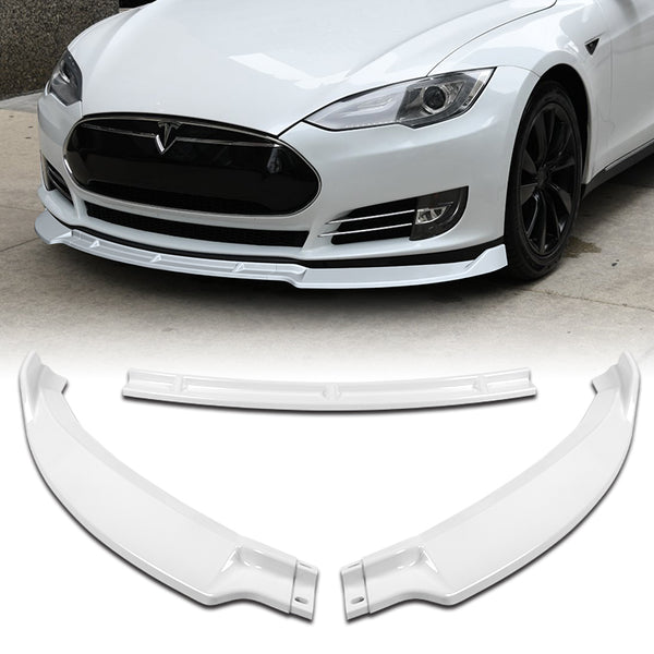 For 2012-2016 Tesla Model S STP-Style 3-PCS Painted White Front