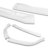 For 2016-17 Honda Accord Sedan Painted White STP-Style 3-Piece Front Bumper Body Spoiler Splitter Lip Kit