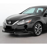 For 2016-2018 Nissan Altima 4 DOOR  3-PCS  Painted Black Front Bumper Splitter Spoiler Lip